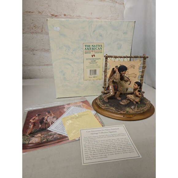 The Native American Heritage Collection Little Buffalos Story Figurine - Picture 2 of 6